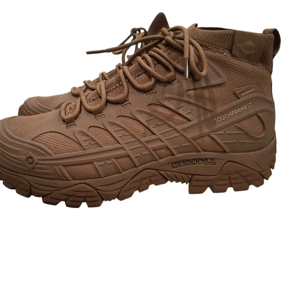 Merrell Moab Velocity Tactical Mid Boots Sz 11 Tan Brown Coyote NWOB Waterproof